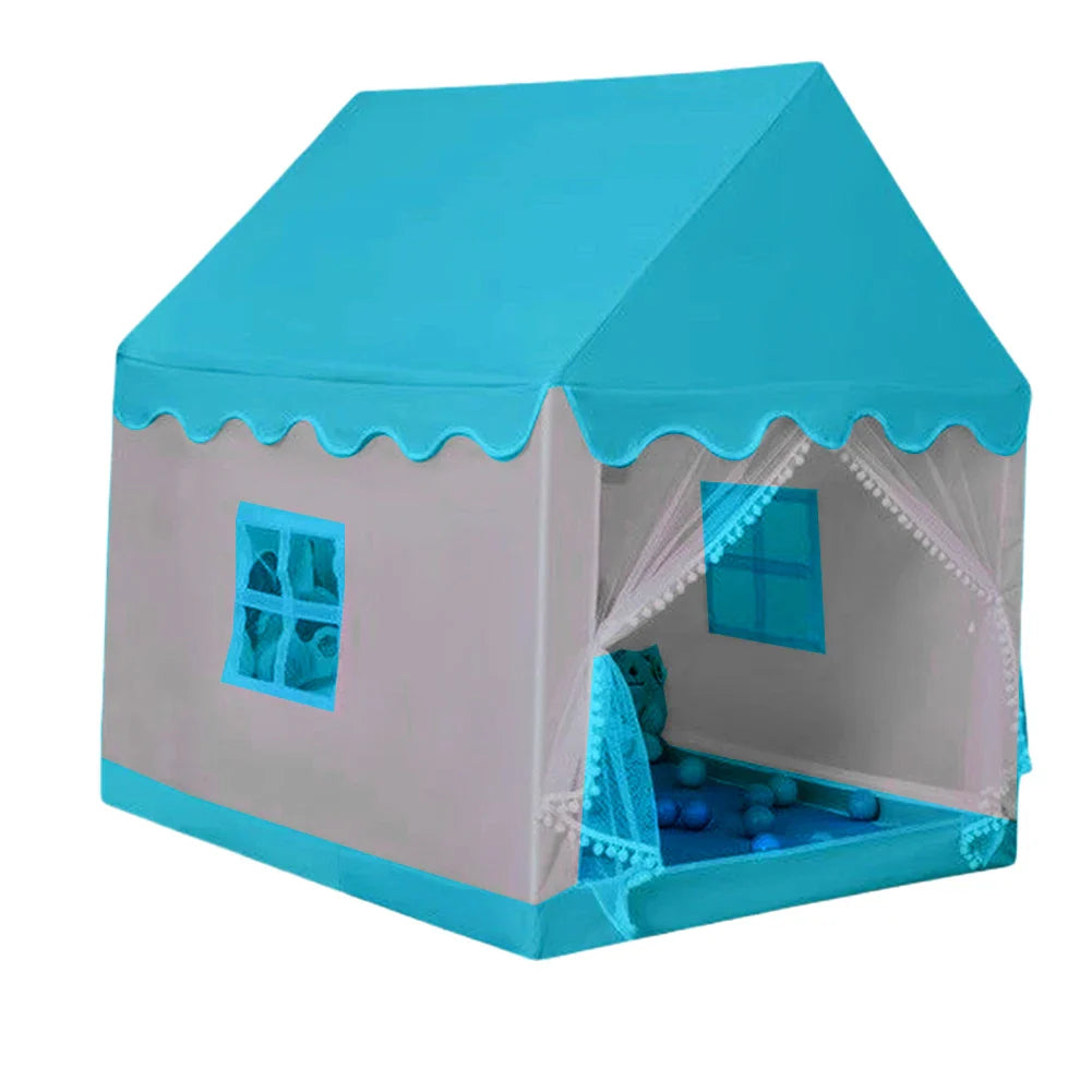 Kids Tent for Toddlers Kids with Windows Playhouse Tent Castle Play Tent Play House for Children Indoor and Outdoor Games