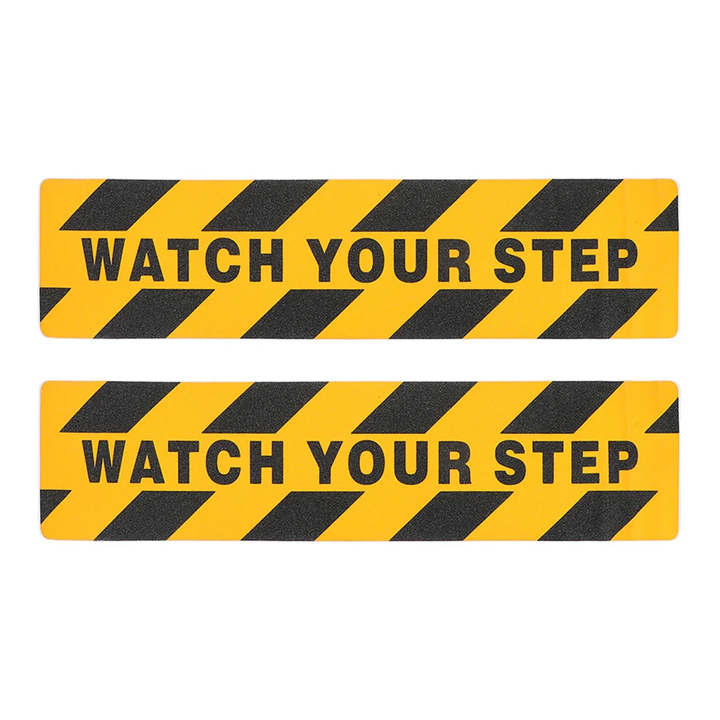 2 Pcs Sticker Red Reflective Tape Warning The Sign Safety Stickers Floor Adhesive Watch Your Step