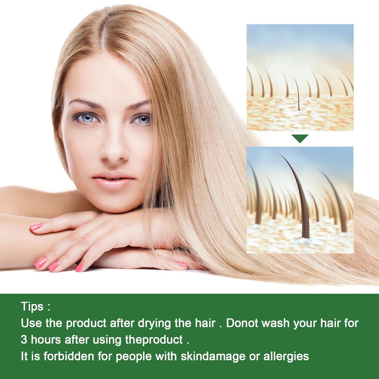 Superior Hair Essential Oil For Healthy Regrowing Hair,Repairs Damaged Hair Anti-Hair Loss Hair Care Essence For All Hair Types