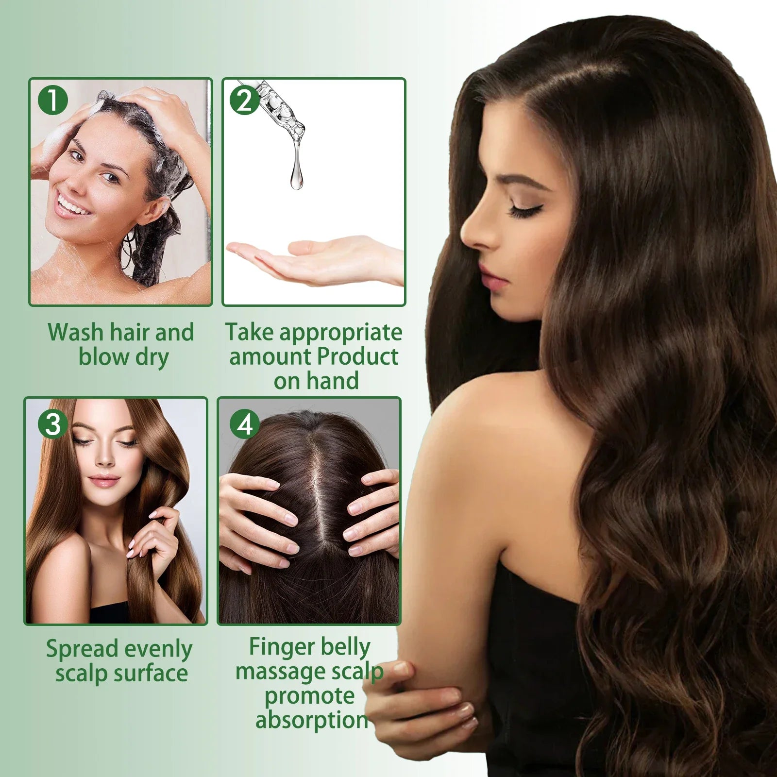 Superior Hair Essential Oil For Healthy Regrowing Hair,Repairs Damaged Hair Anti-Hair Loss Hair Care Essence For All Hair Types