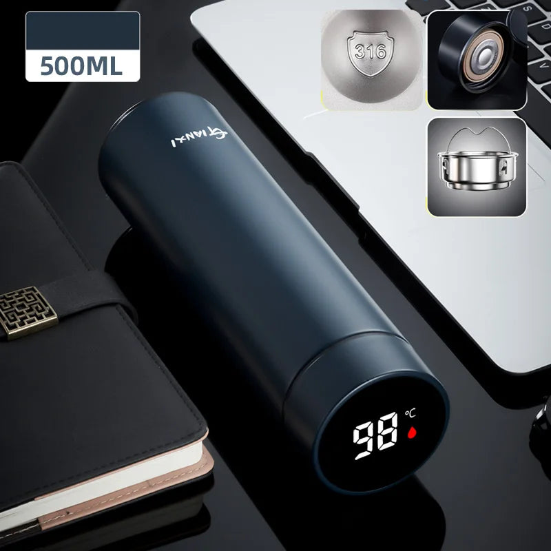 GIANXI Intelligent Digital Display Vacuum Cup One Touch Display Temperature Stainless Steel Cups Keep Heat And Cold Water Cup