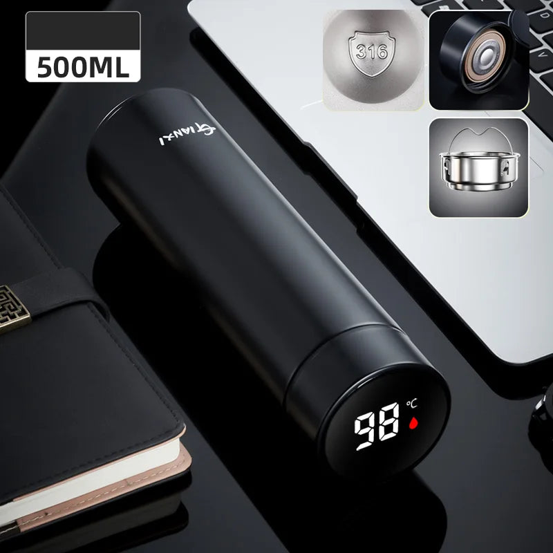 GIANXI Intelligent Digital Display Vacuum Cup One Touch Display Temperature Stainless Steel Cups Keep Heat And Cold Water Cup