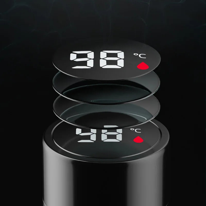 GIANXI Intelligent Digital Display Vacuum Cup One Touch Display Temperature Stainless Steel Cups Keep Heat And Cold Water Cup