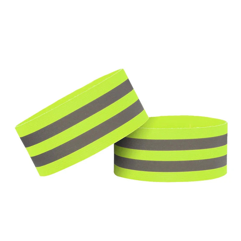 2Pcs Night Running Reflective Arm Bands For Wrist Ankle Leg LED Reflector Armband Night Cycling Safety Light Tape Led  Strap