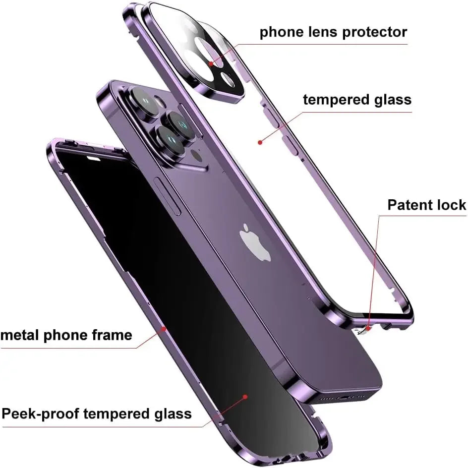 Double Glass Anti-Peep Case iphone