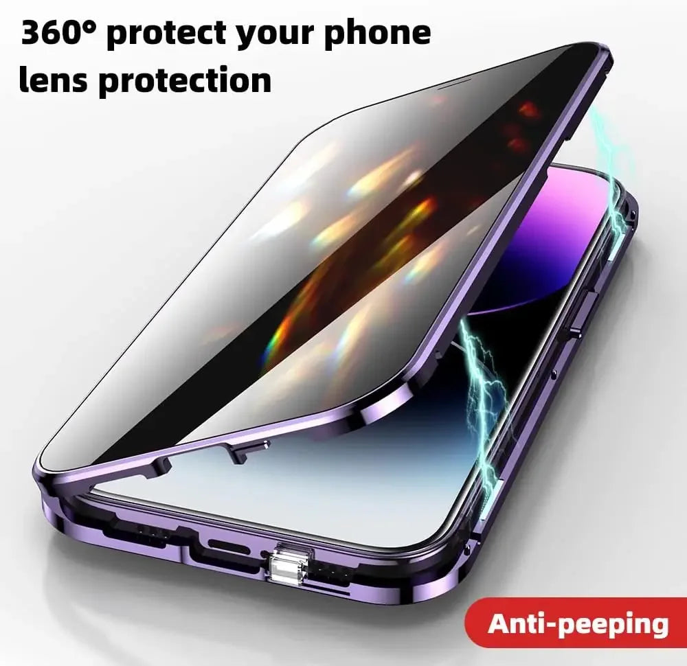 Double Glass Anti-Peep Case iphone