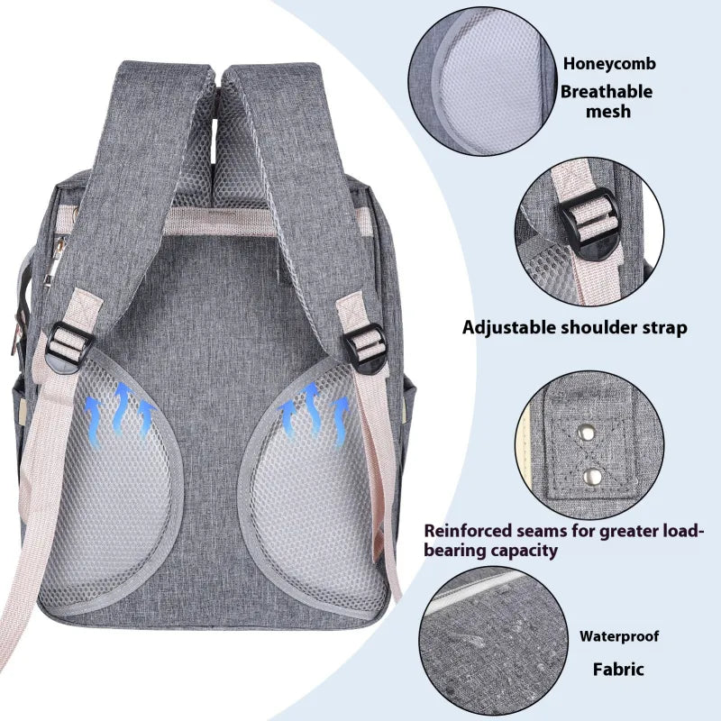 Large Multifunctional Mummy Backpack